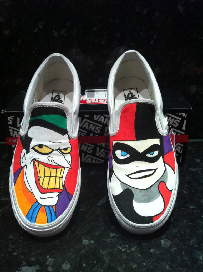 Detail Harley Quinn Vans Shoes Nomer 10