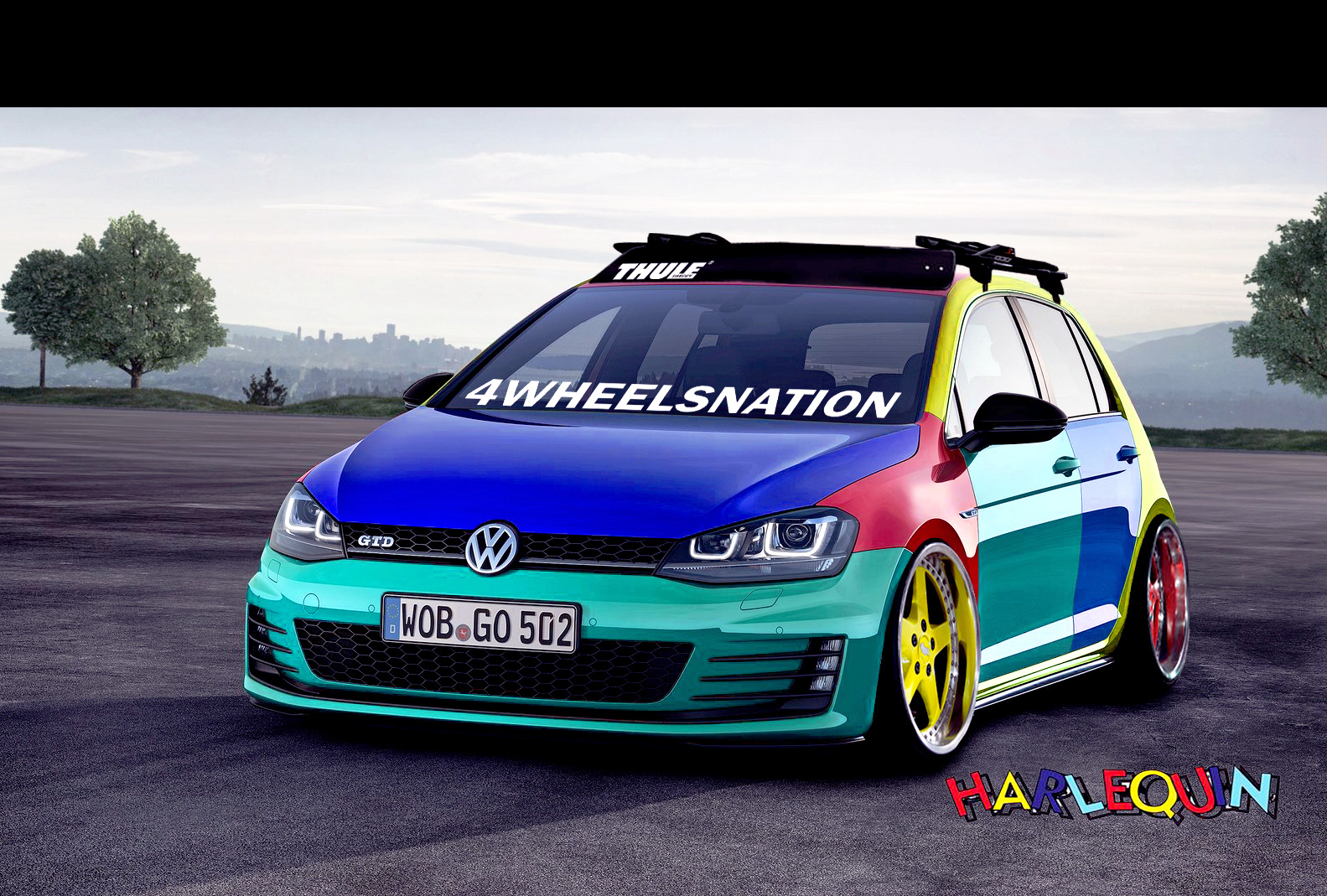 Detail Harley Quinn Volkswagen Golf Nomer 21