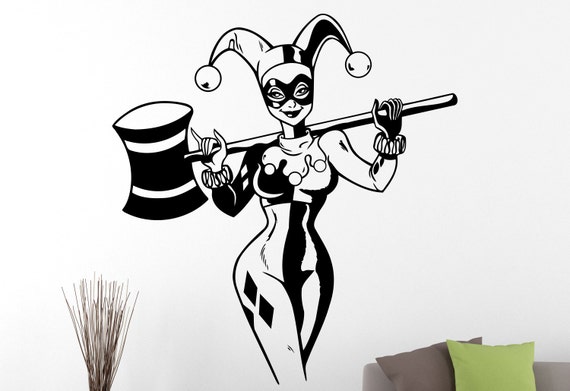 Detail Harley Quinn Wall Sticker Nomer 6