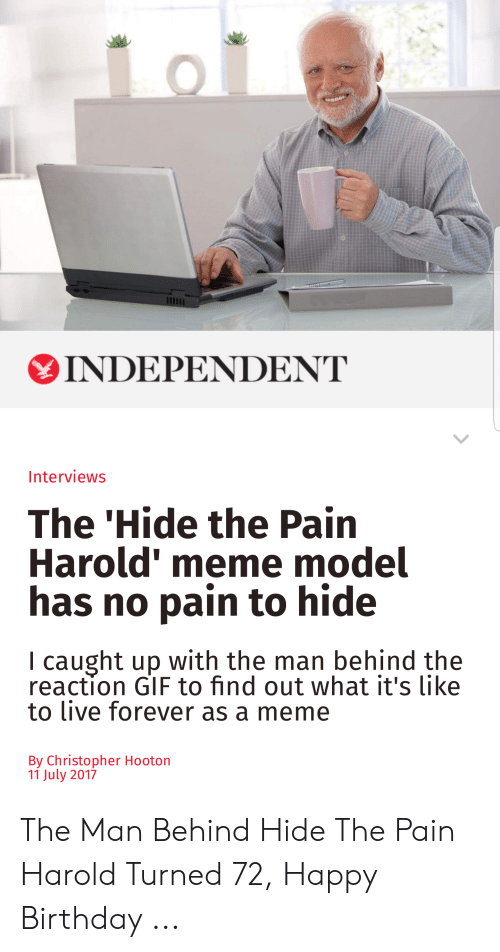 Detail Harold Meme Interview Nomer 23