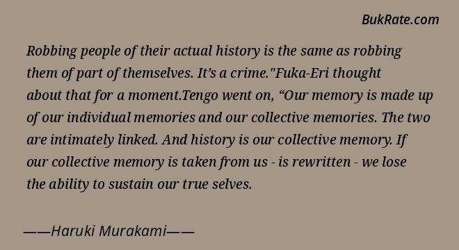 Detail Haruki Murakami 1q84 Quotes Nomer 28