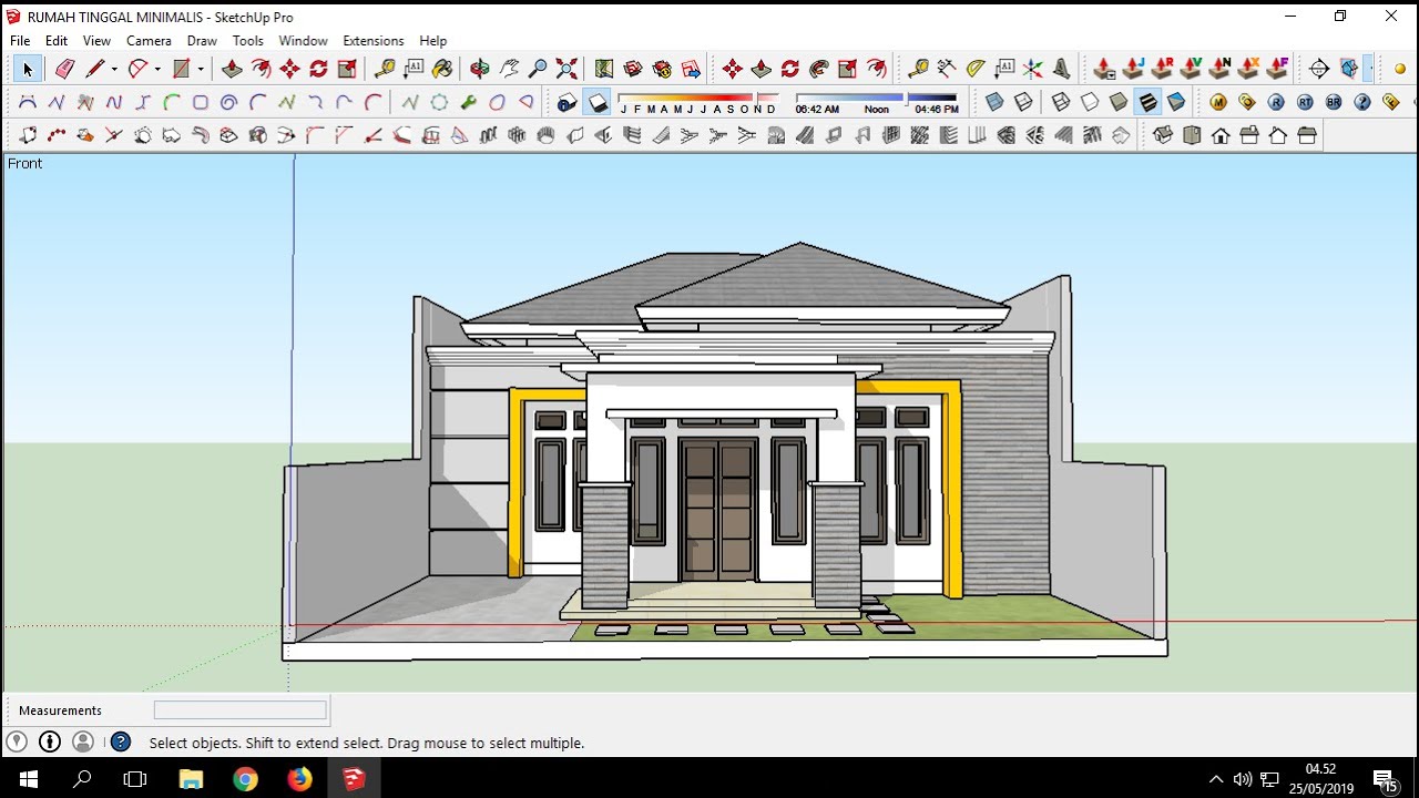 Hasil Akhir Gambar Google Sketchup - KibrisPDR