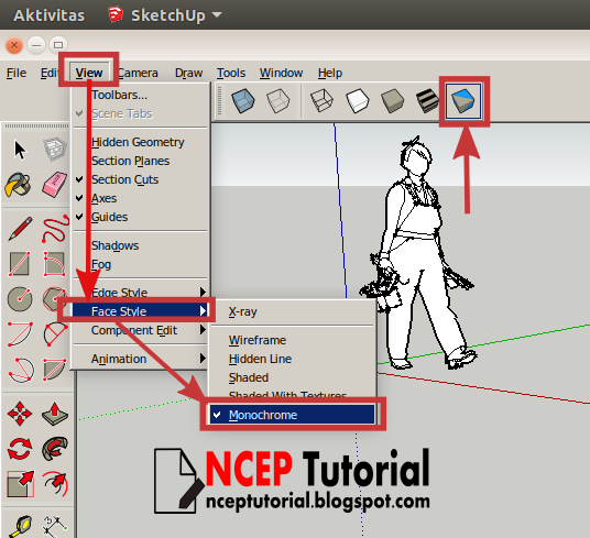 Detail Hasil Render Sketchup Hitam Nomer 12