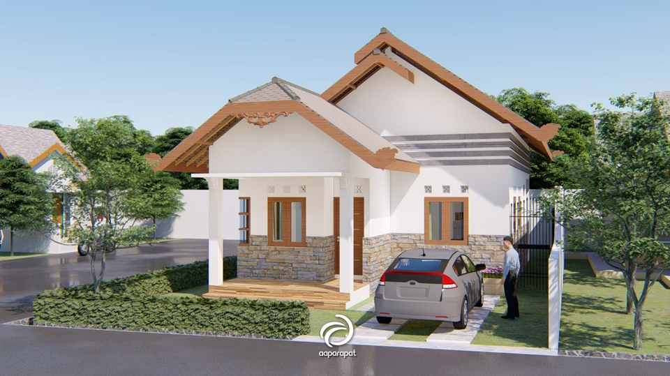 Detail Hasil Render Sketchup Hitam Nomer 16