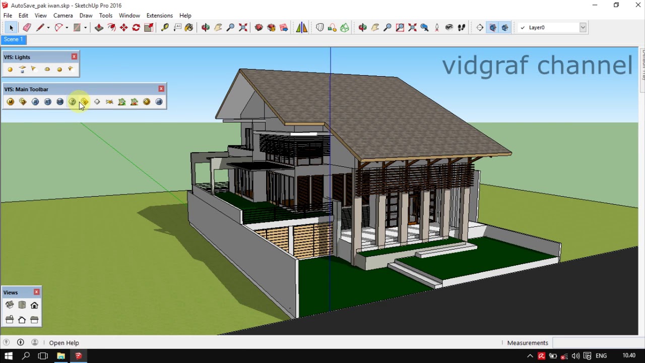 Detail Hasil Render Sketchup Hitam Nomer 8