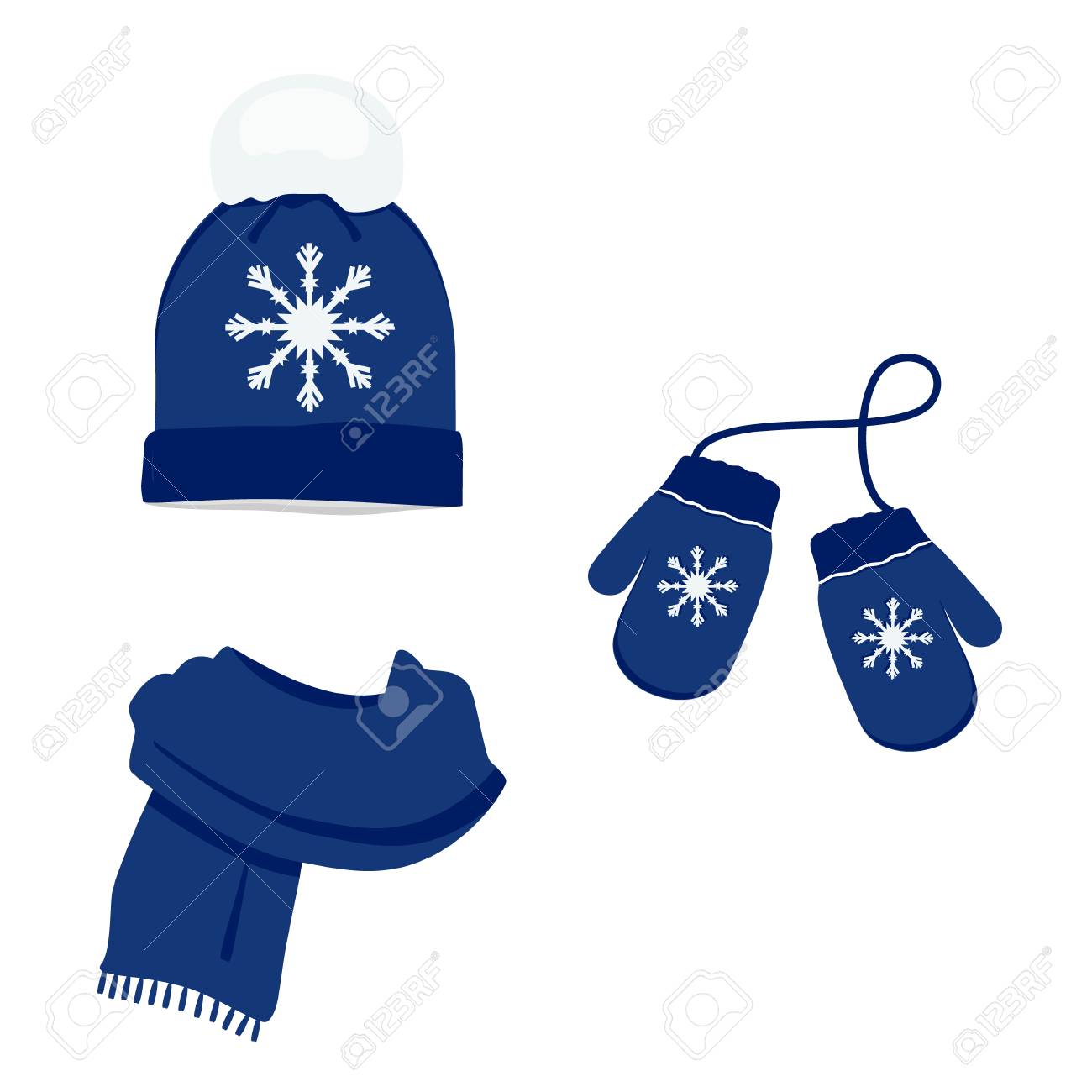 Detail Hat And Scarf Clipart Nomer 20