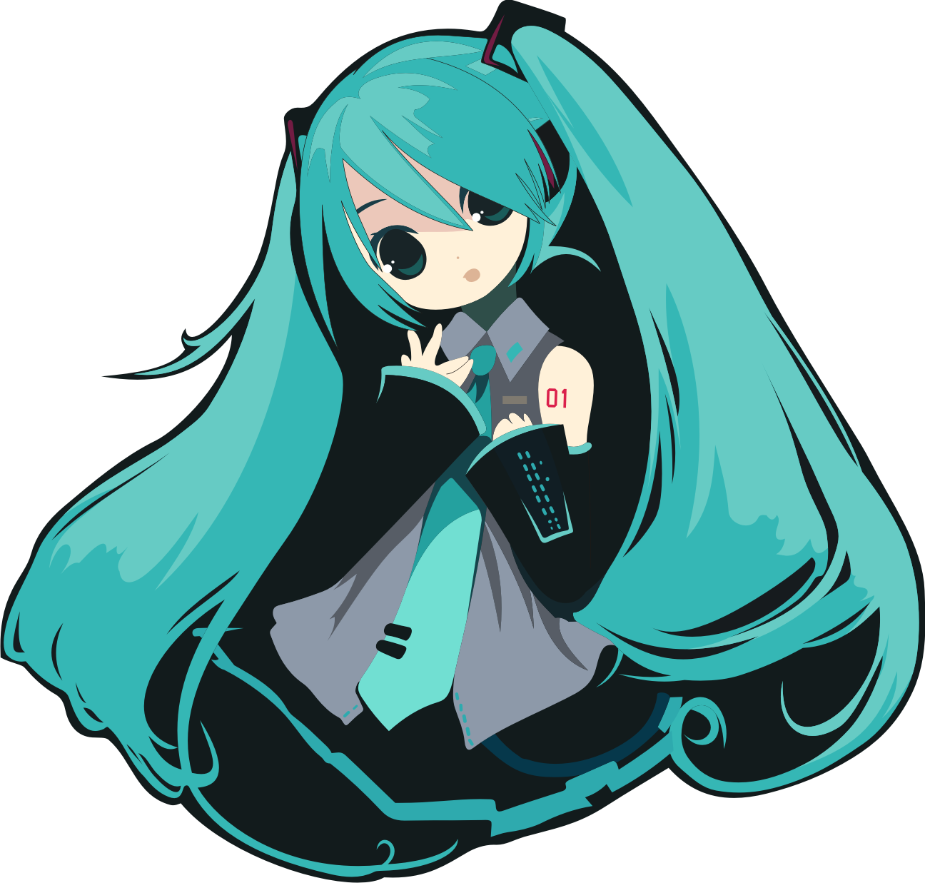 Detail Hatsune Miku Vector Nomer 2