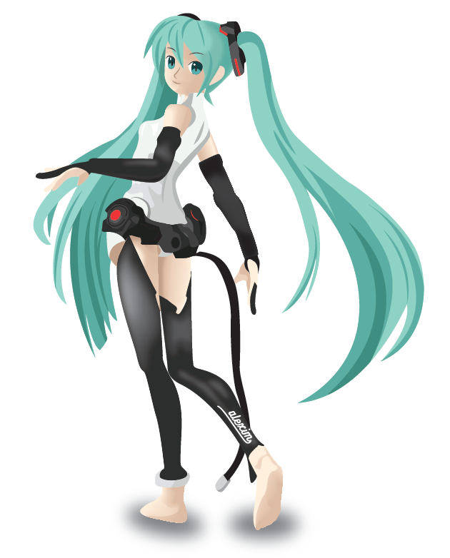 Detail Hatsune Miku Vector Nomer 13