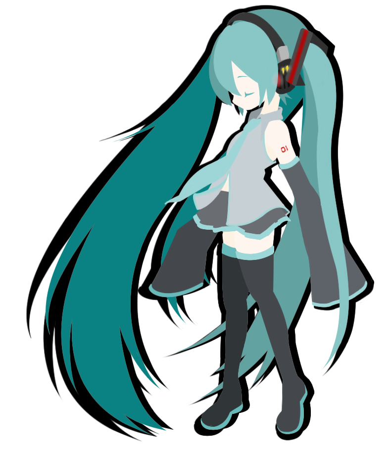 Detail Hatsune Miku Vector Nomer 25