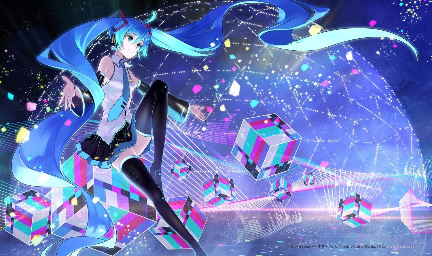 Detail Hatsune Miku Wallpaper 1080p Nomer 13