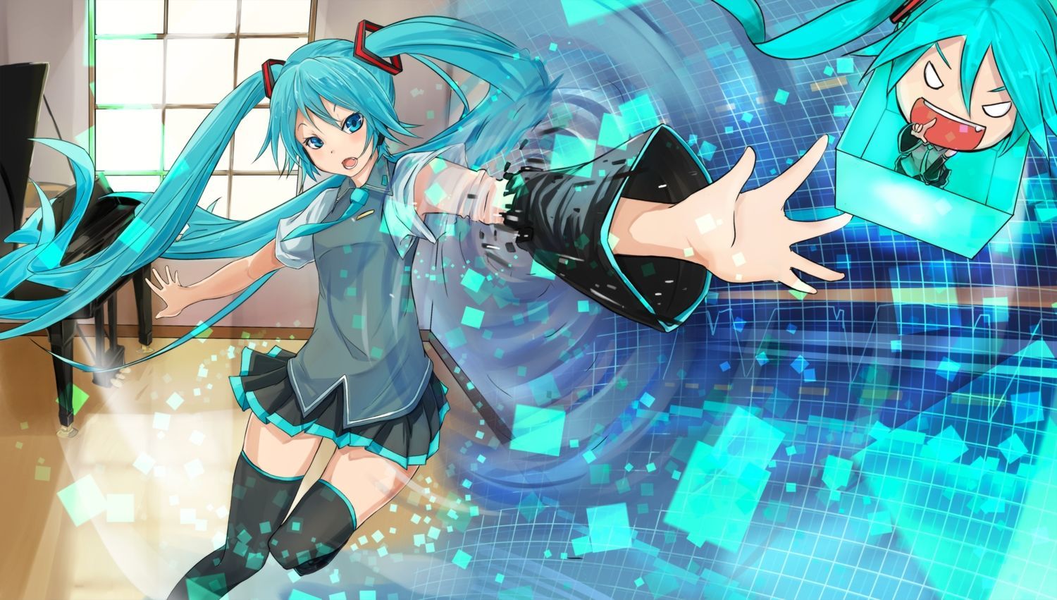 Detail Hatsune Miku Wallpaper 1080p Nomer 32