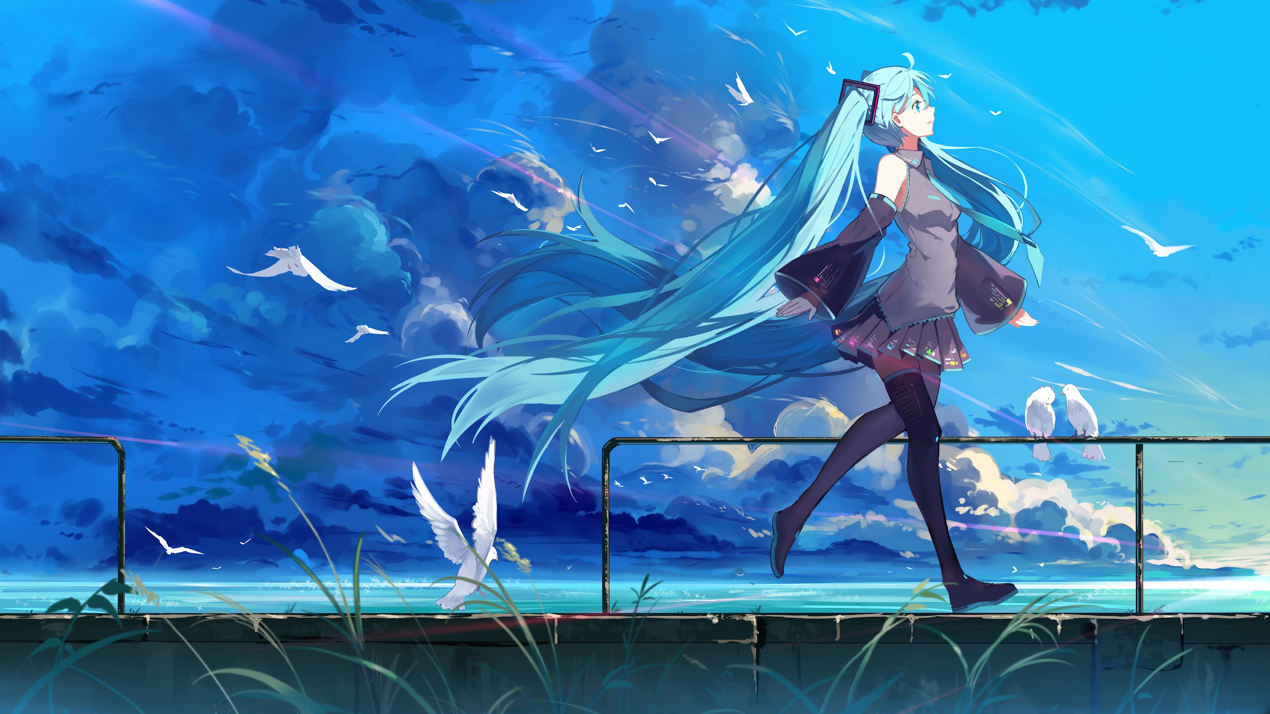 Detail Hatsune Miku Wallpaper 1080p Nomer 35