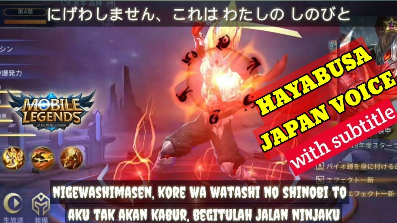 Detail Hayabusa Quotes Mobile Legends Nomer 13