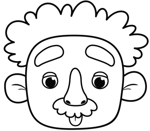 Albert Einstein Ausmalbild - KibrisPDR