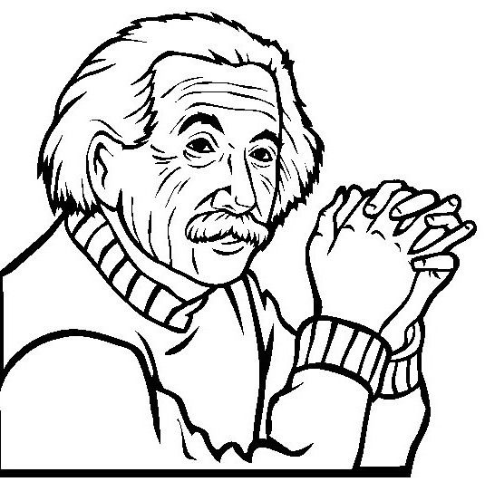Detail Albert Einstein Ausmalbild Nomer 2