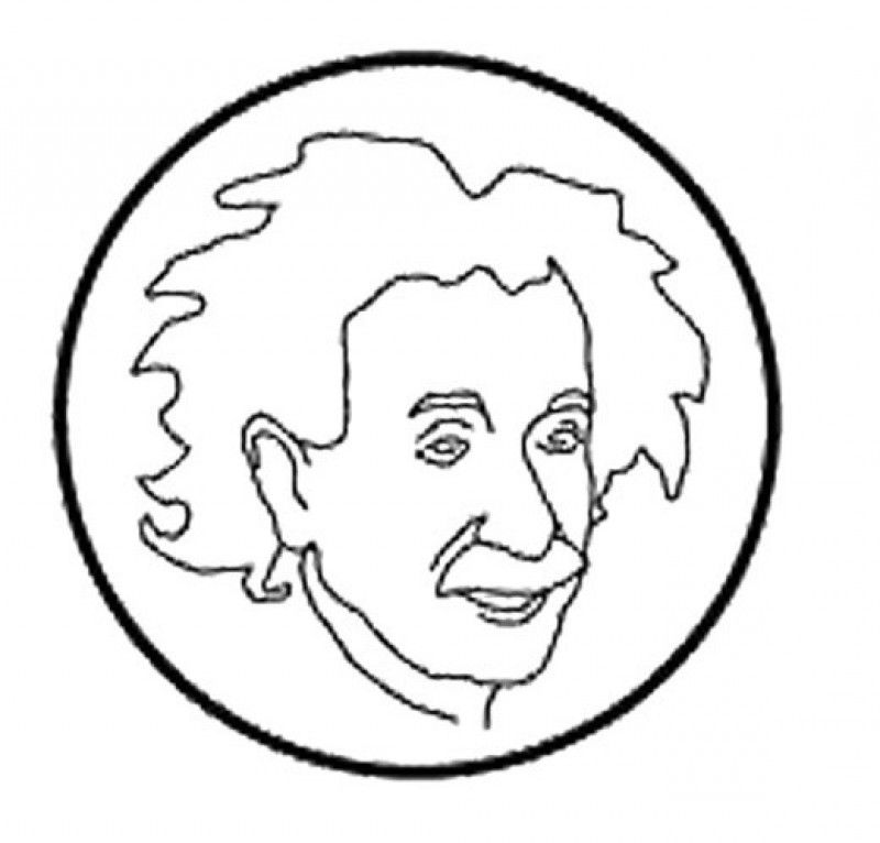 Detail Albert Einstein Ausmalbild Nomer 5