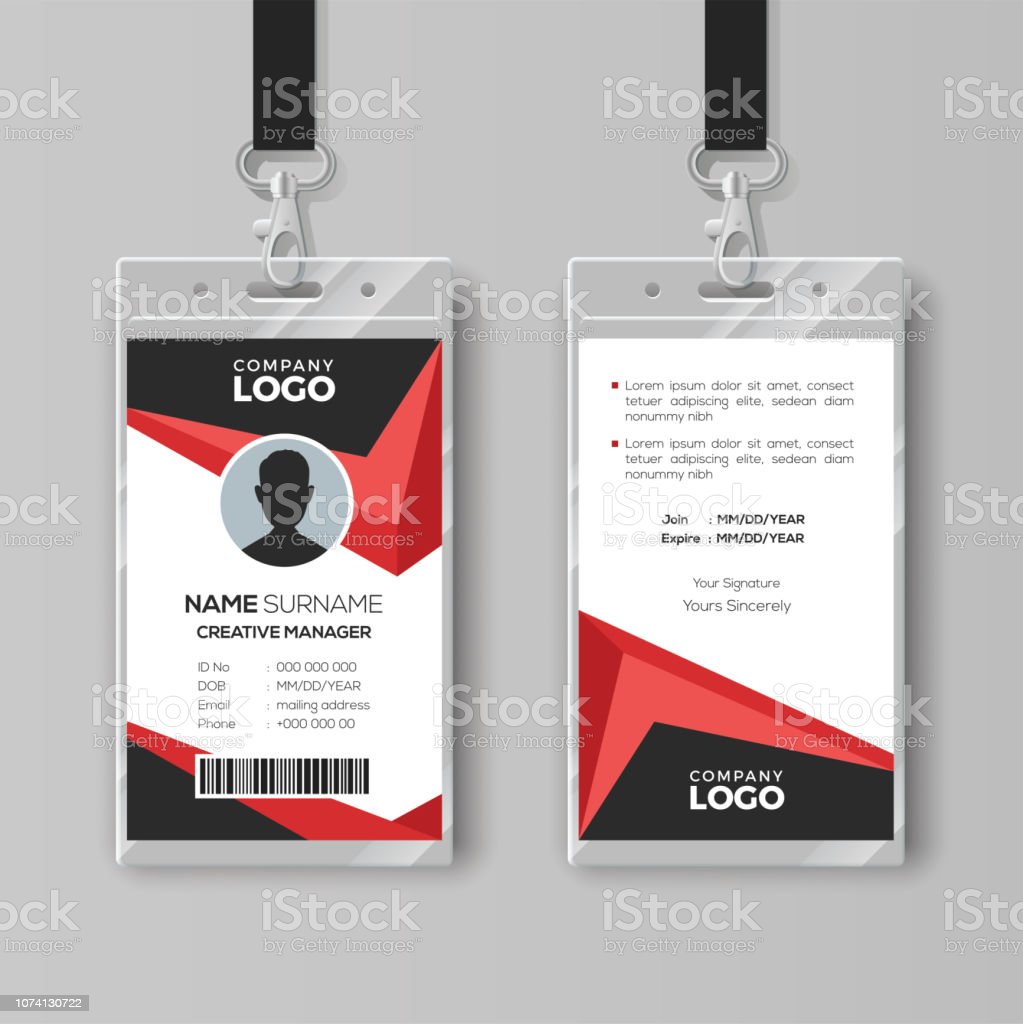 Detail Desain Id Card Landscape Nomer 35