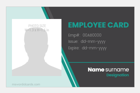 Detail Desain Id Card Landscape Nomer 50