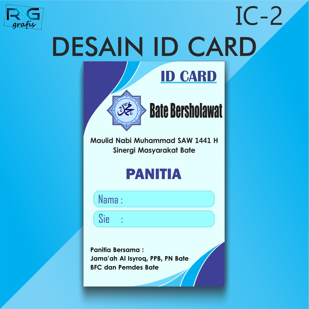 Detail Desain Id Card Panitia Nomer 24
