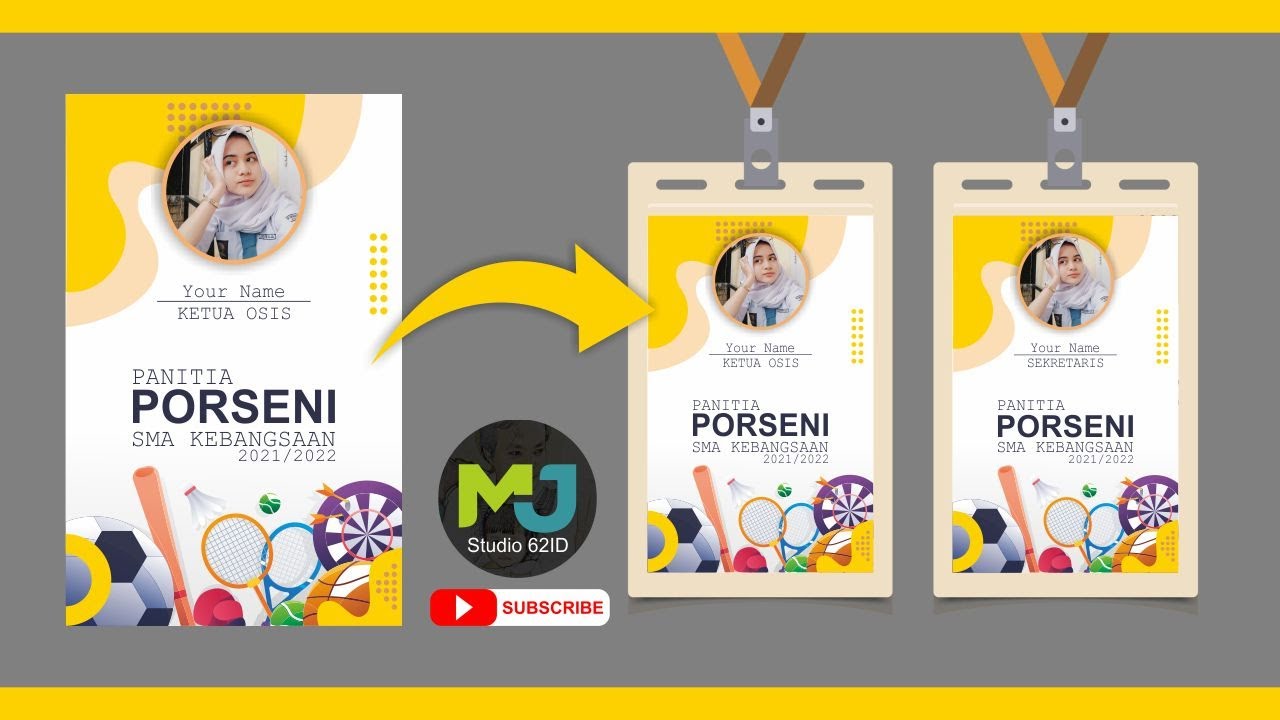 Detail Desain Id Card Panitia Nomer 28