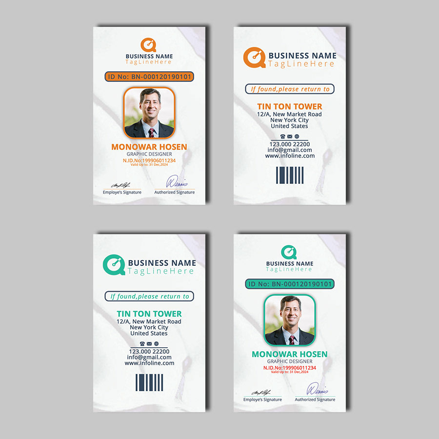 Detail Desain Id Card Photoshop Nomer 27