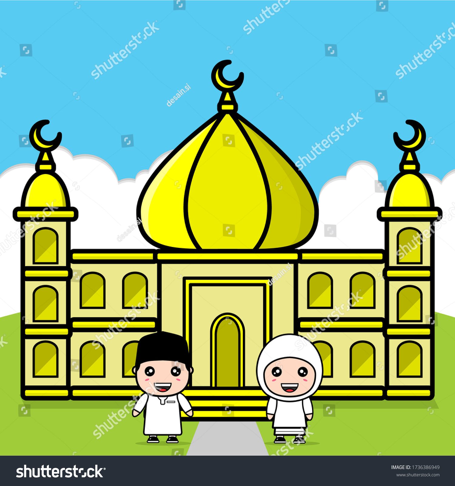 Detail Desain Idul Fitri Vector Nomer 28