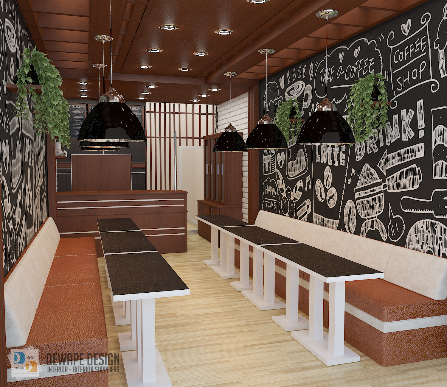 Detail Desain Interior Cafe Nomer 17