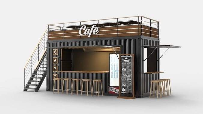 Detail Desain Interior Cafe Container Nomer 40