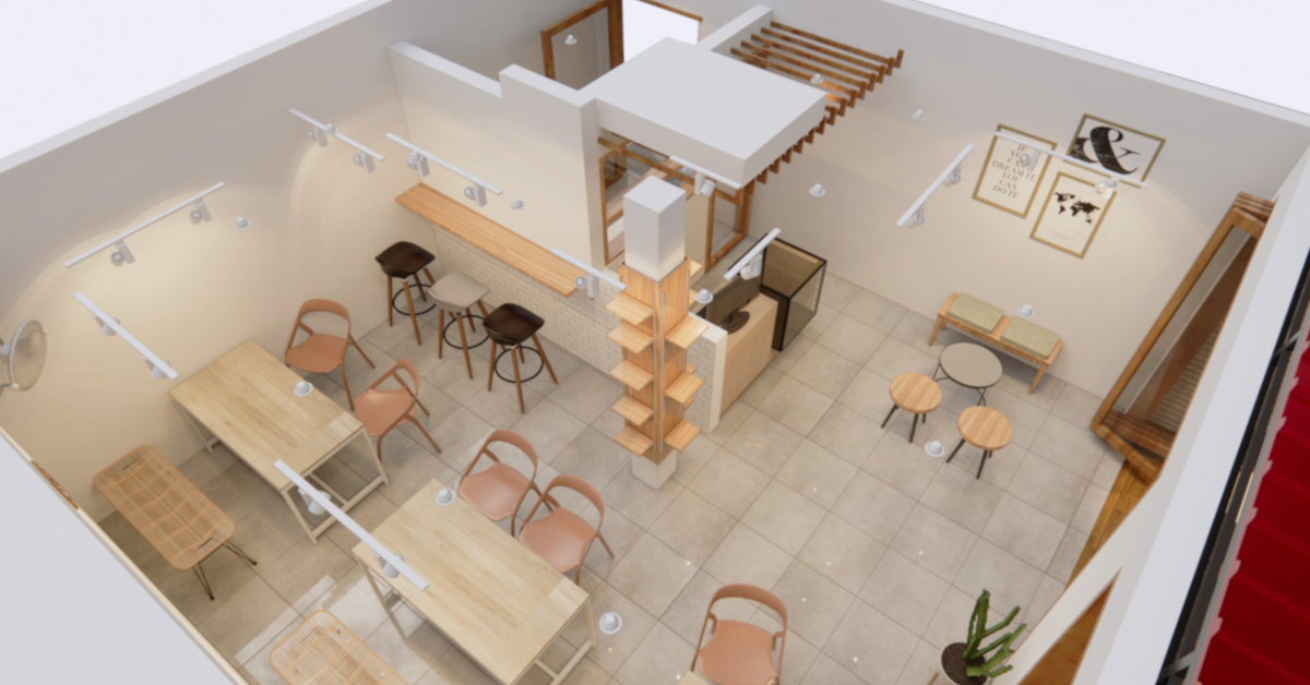 Detail Desain Interior Cafe Unik Nomer 23