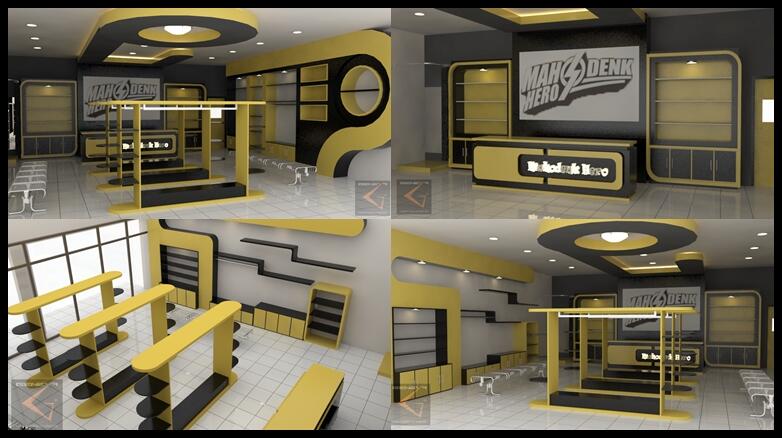 Detail Desain Interior Distro Nomer 16