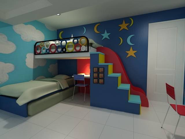 Detail Desain Interior Kamar Anak Nomer 4