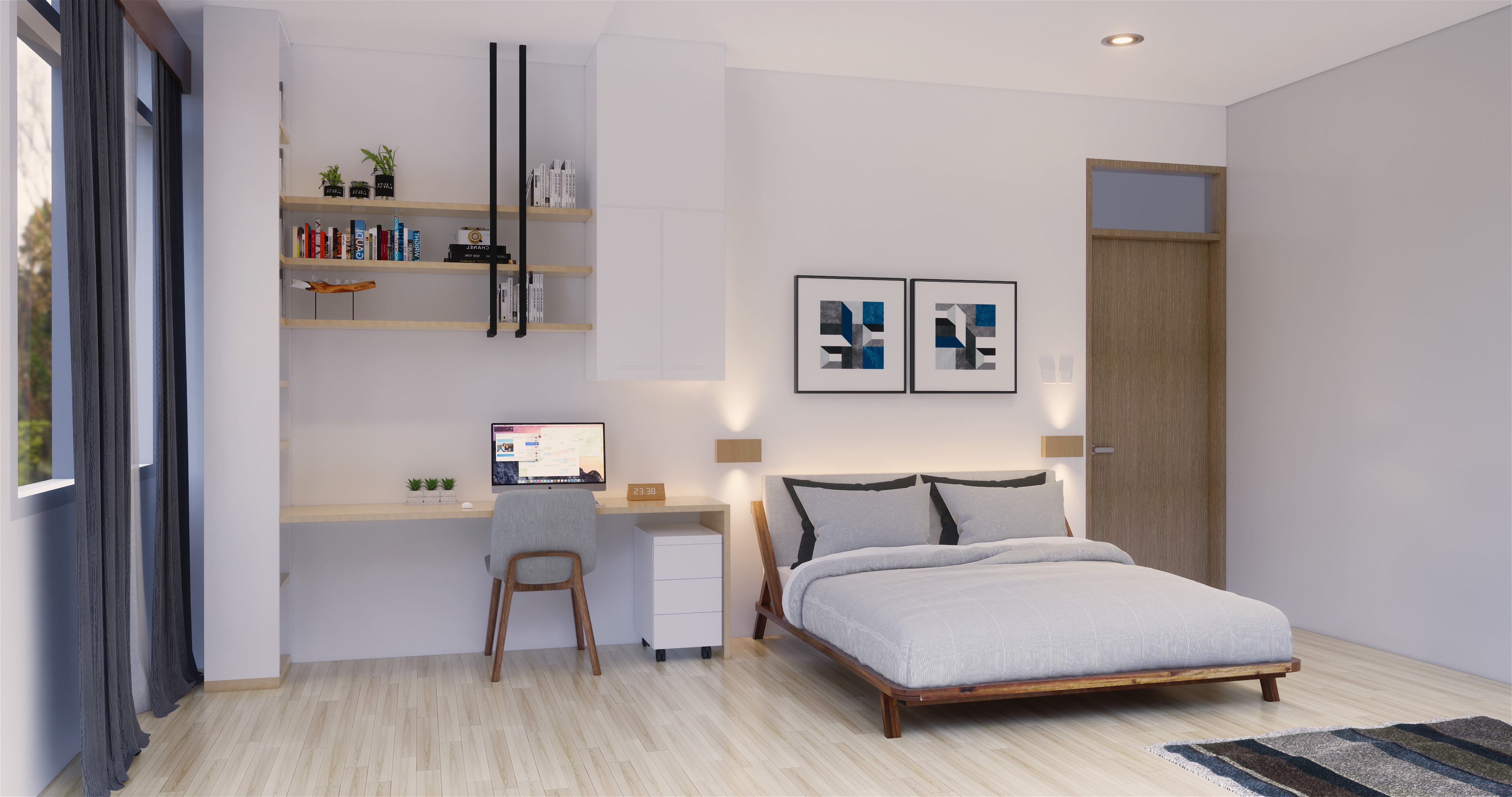 Detail Desain Interior Kamar Minimalis Nomer 4