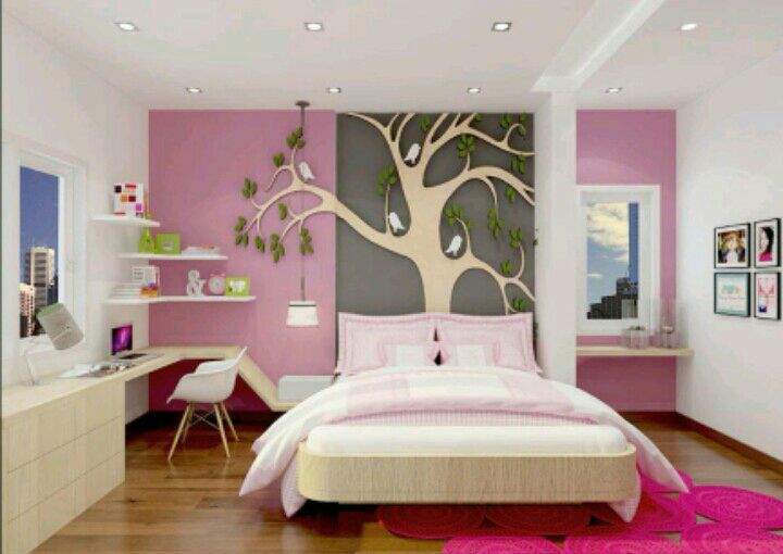 Detail Desain Interior Kamar Tidur Wanita Nomer 9