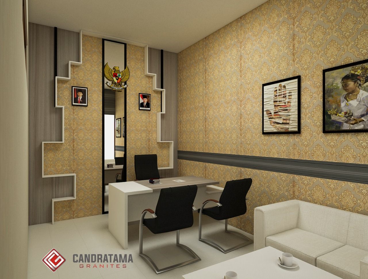 Detail Desain Interior Kantor Minimalis Modern Nomer 27