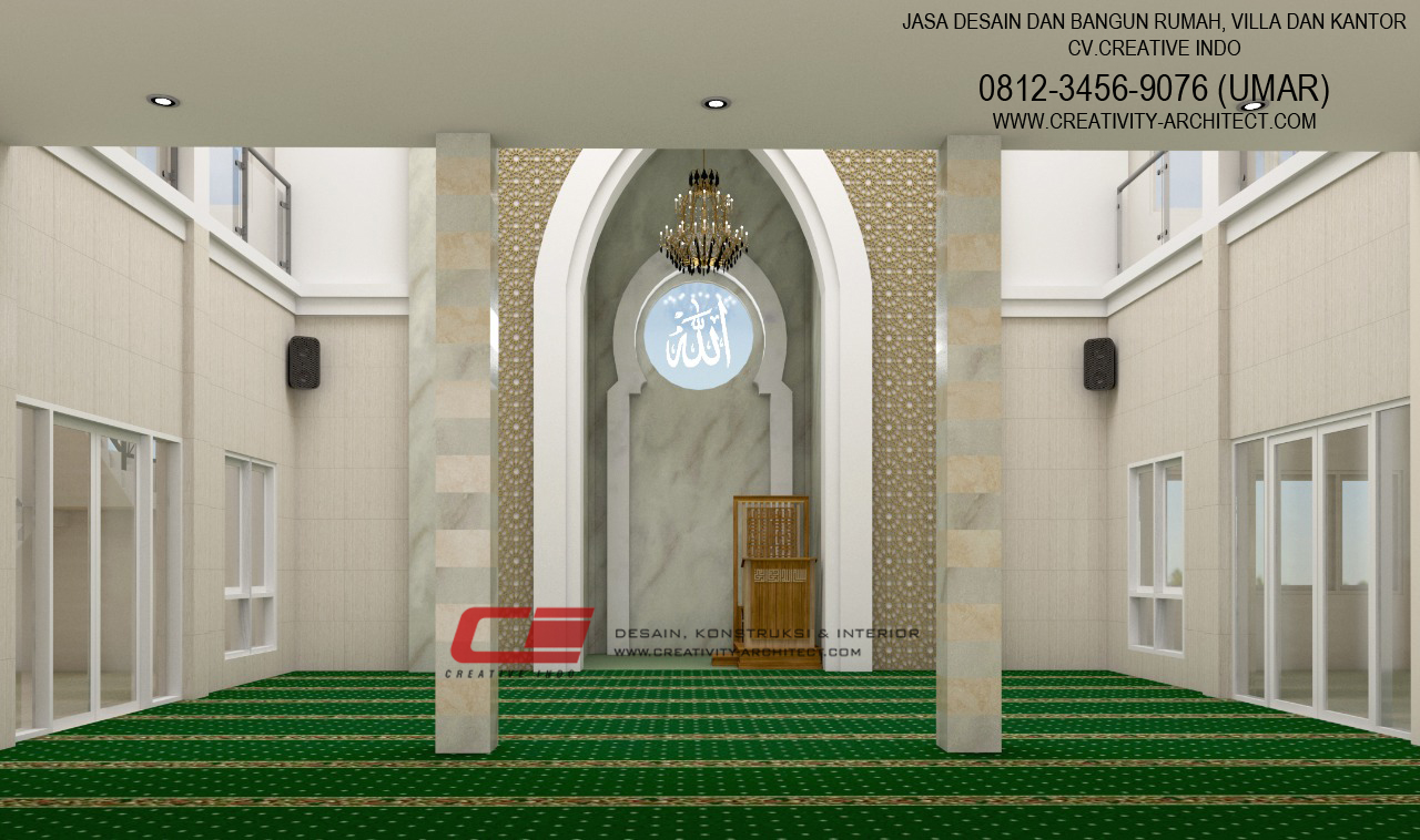 Detail Desain Interior Masjid 2 Lantai Nomer 27