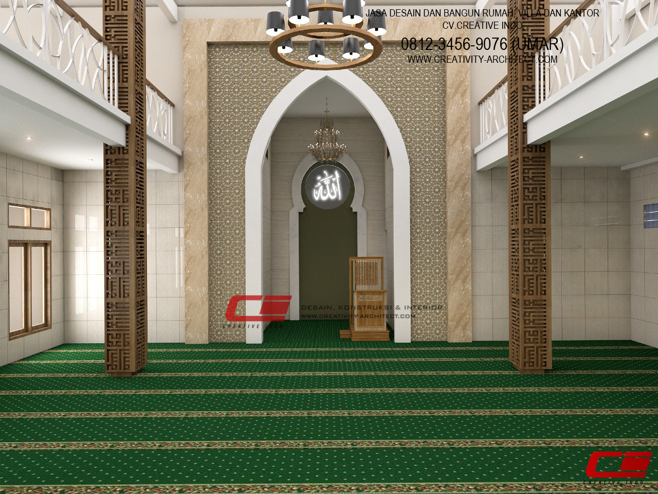 Detail Desain Interior Masjid Nomer 47