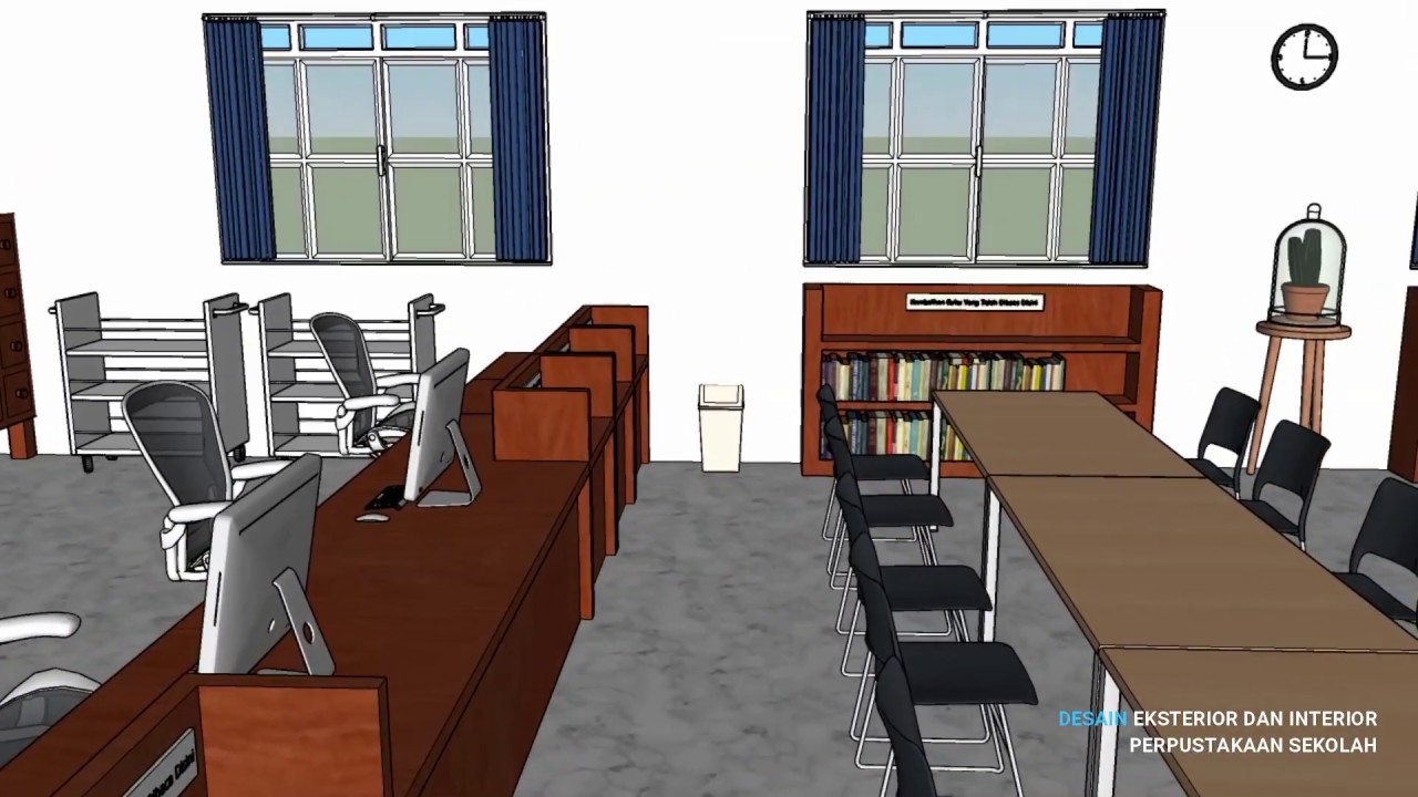 Detail Desain Interior Perpustakaan Nomer 26