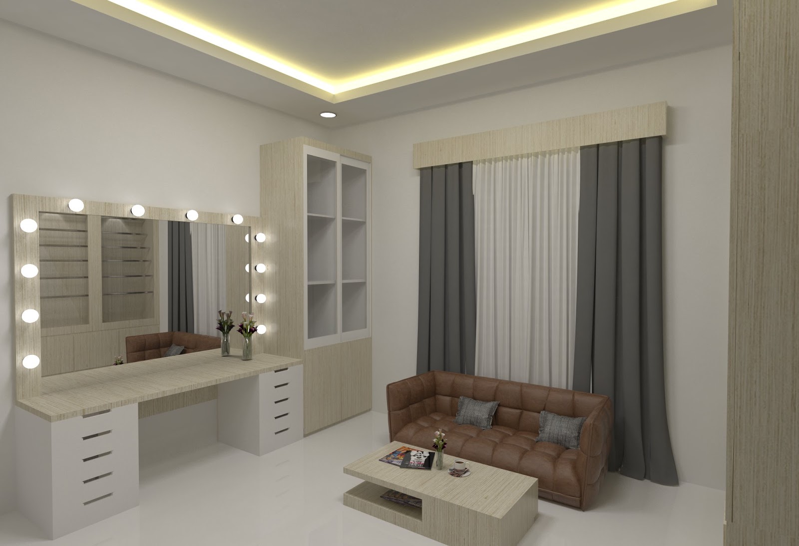 Detail Desain Interior Ruang Make Up Nomer 13