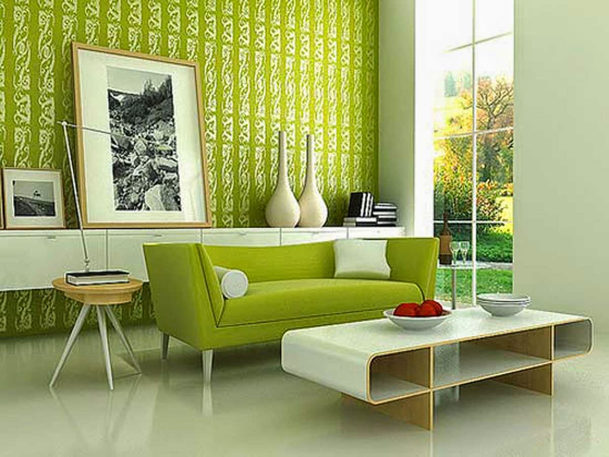 Detail Desain Interior Ruang Tamu Minimalis Dengan Wallpaper Nomer 18