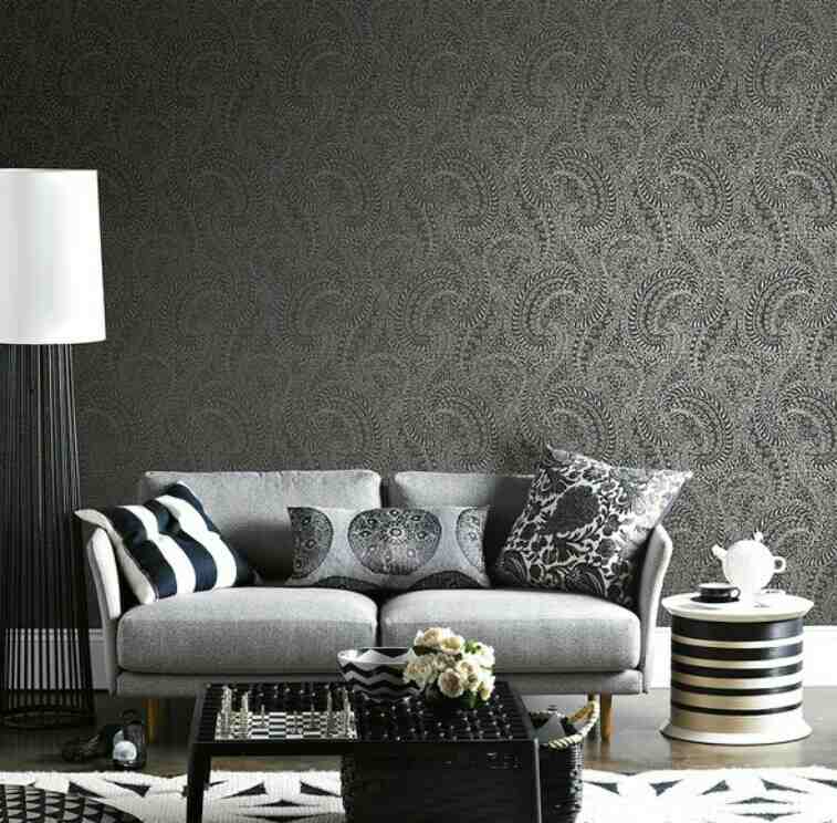 Detail Desain Interior Ruang Tamu Minimalis Dengan Wallpaper Nomer 22