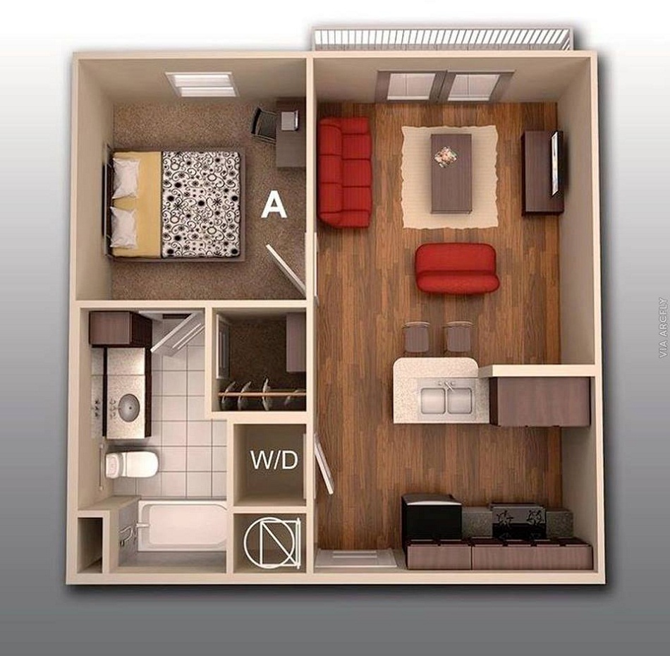 Detail Desain Interior Rumah Type 36 2 Kamar Nomer 40