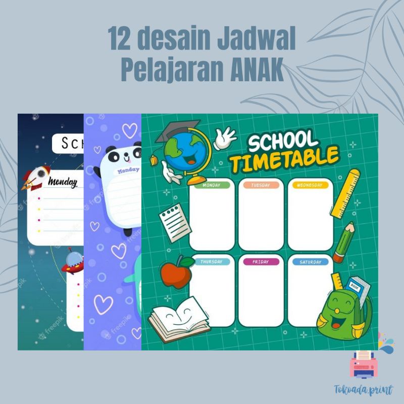 Detail Desain Jadwal Pelajaran Sekolah Nomer 19