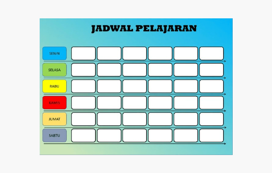 Detail Desain Jadwal Pelajaran Sekolah Nomer 8