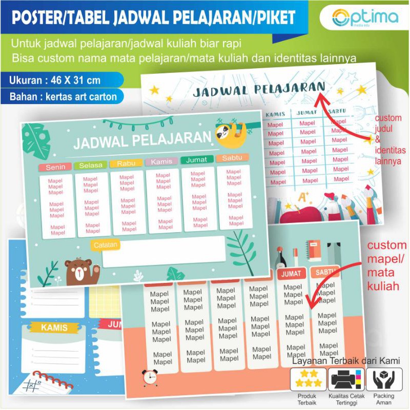 Detail Desain Jadwal Piket Nomer 44