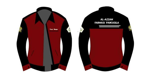 Detail Desain Jaket Almamater Polos Nomer 24