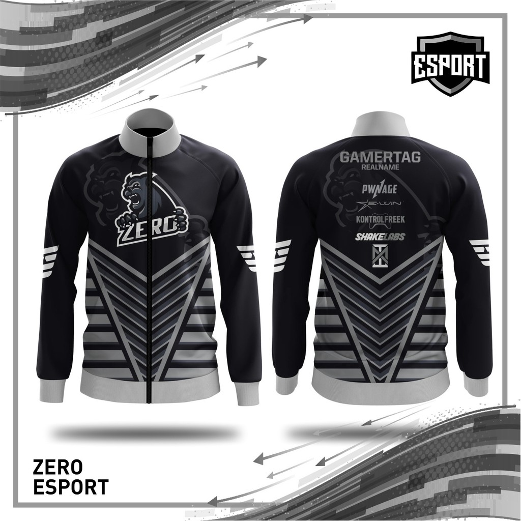 Detail Desain Jaket Esport Nomer 28