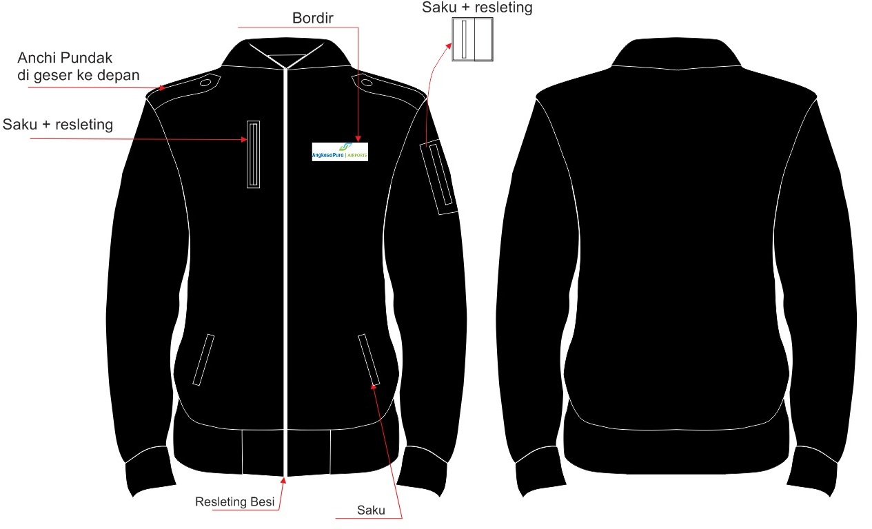 Detail Desain Jaket Hitam Polos Nomer 27