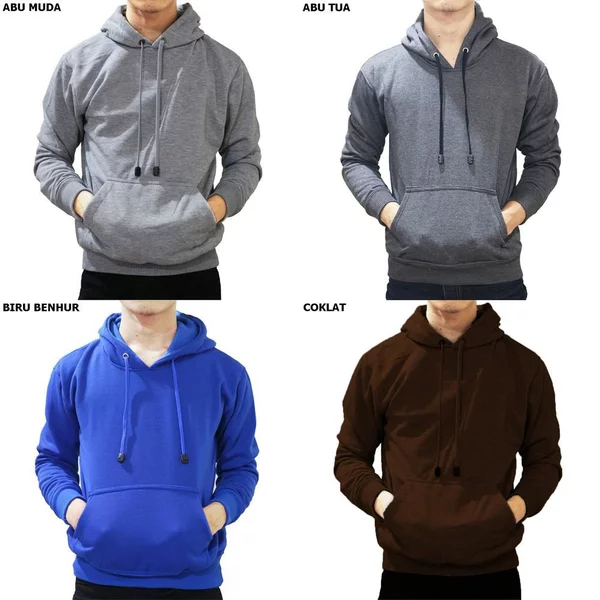 Detail Desain Jaket Hoodie Polos Nomer 16