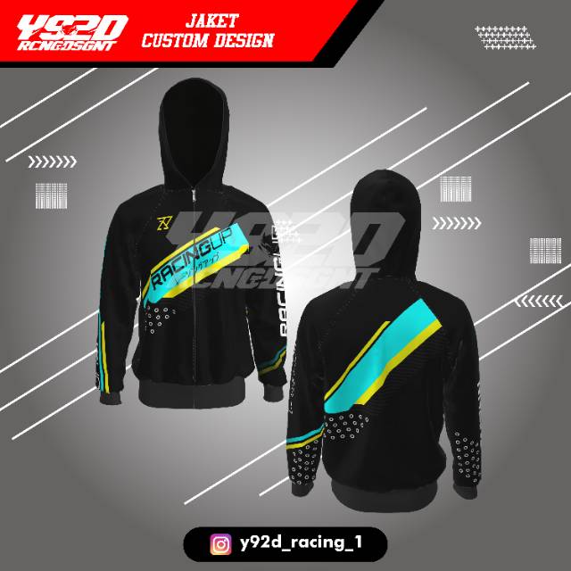 Detail Desain Jaket Jersey Racing Polos Nomer 2