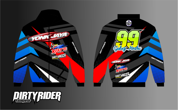 Detail Desain Jaket Jersey Racing Polos Nomer 30